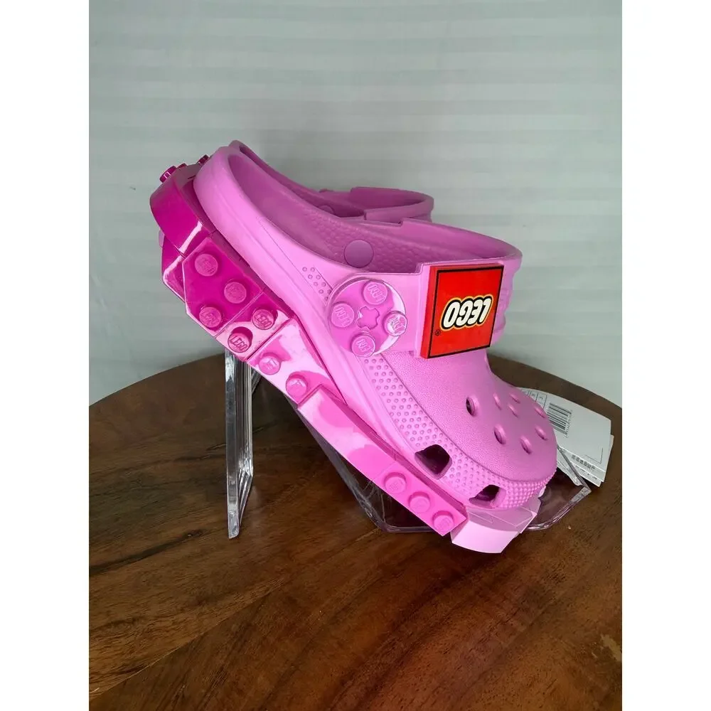 NWT Crocs x LEGO Classic Clog Kids C11 Taffy Pink w/ Box